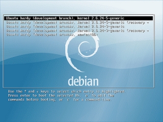 grub splashscreen